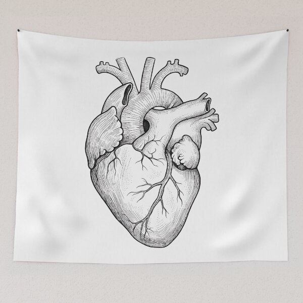 Item preview, Fine_line_anatomical_heart_tattoo designed and sold by JOTAMIKE.