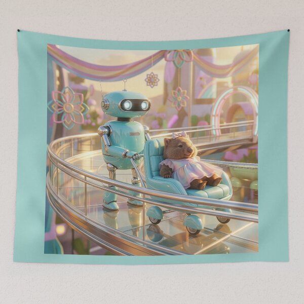 Item preview, Robot Girl Wombat  designed and sold by Tridentulus.