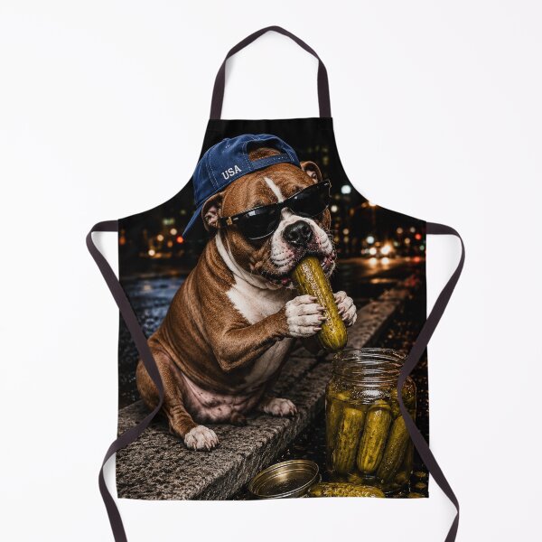 Item preview, Pit Bull Pickle Graphic Pitbull Eating Pickle Dog Meme designed and sold by YourArt7.