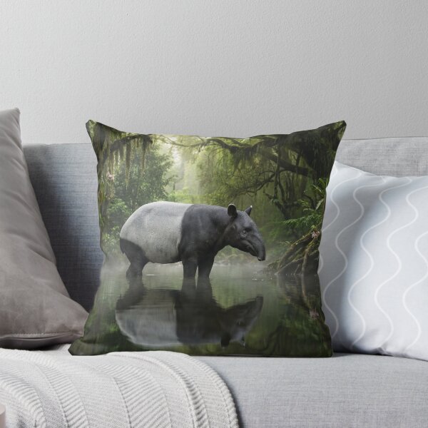Item preview, Majestic Malayan Tapir in Rainforest River designed and sold by Natural life.