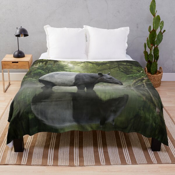 Item preview, Majestic Malayan Tapir in Rainforest River designed and sold by Quiet life.