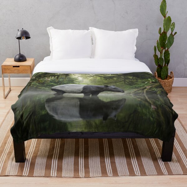 Item preview, Majestic Malayan Tapir in Rainforest River designed and sold by Quiet life.