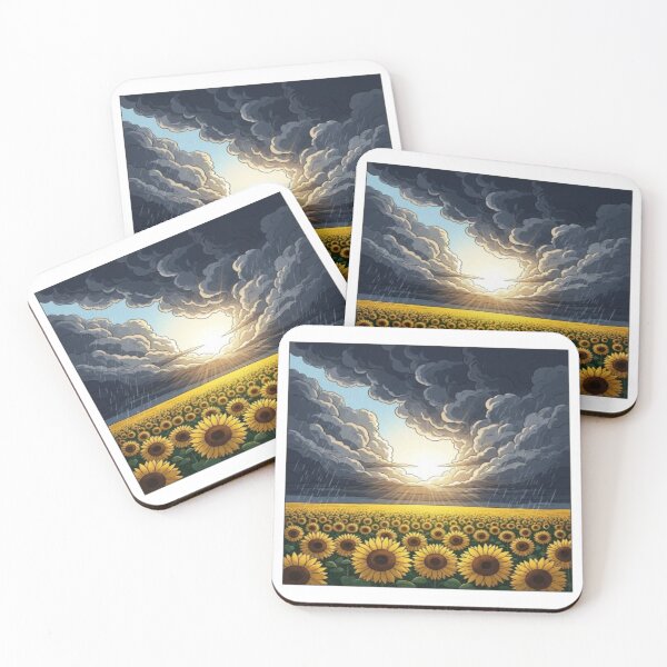 Item preview, Sunflower Storm – Light After Darkness Design designed and sold by Cristhian Almanza.