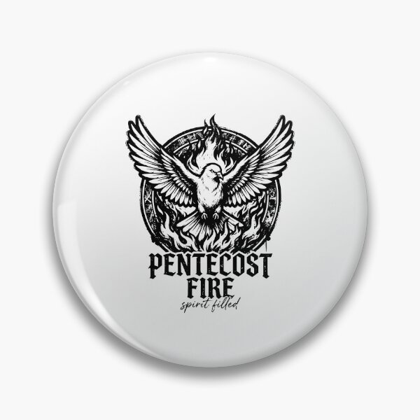 Item preview, Pentecost Fire Spirit Theme Filled Christian Faith Worship Design, Holy Spirit Believer Gift Graphic Tee designed and sold by AsturShop.