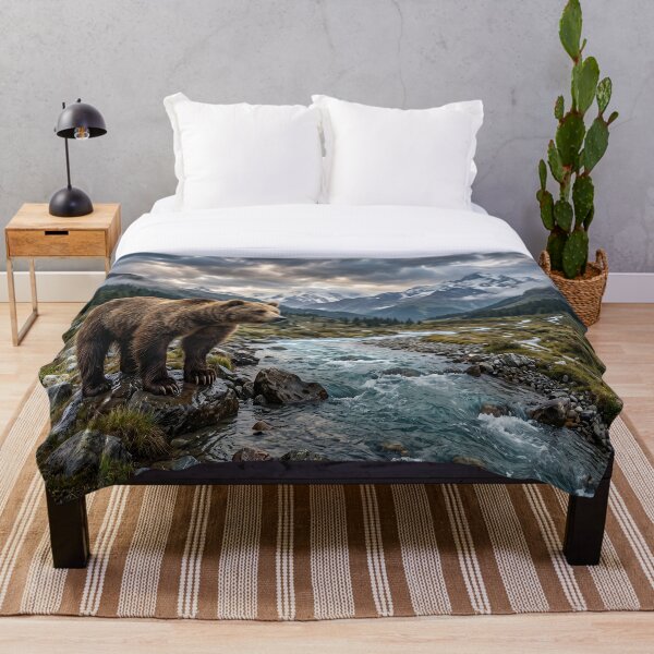 Item preview, Grizzly Bear by Mountain River Wild Nature designed and sold by Quiet life.