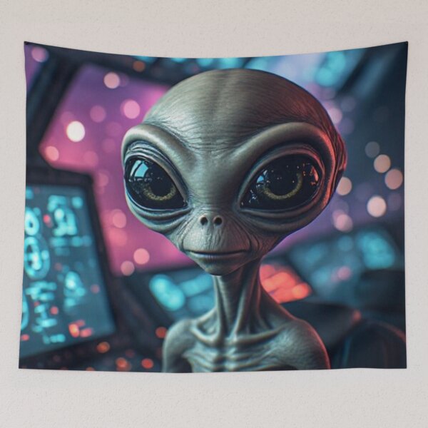 Item preview, ET Alien In Ufo  designed and sold by TheDarkWardrobe.