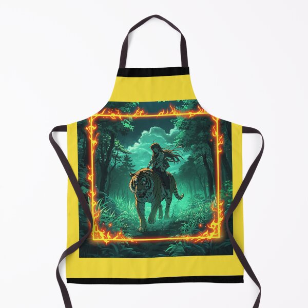 Item preview, Tiger Rider – Anime Forest Warrior with Fire Frame designed and sold by DervoTeck2767.