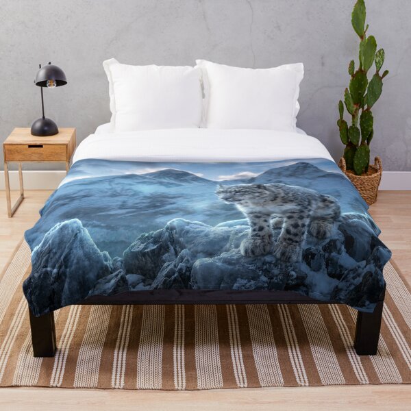 Item preview, Majestic Snow Leopard on Snowy Peak designed and sold by Quiet life.