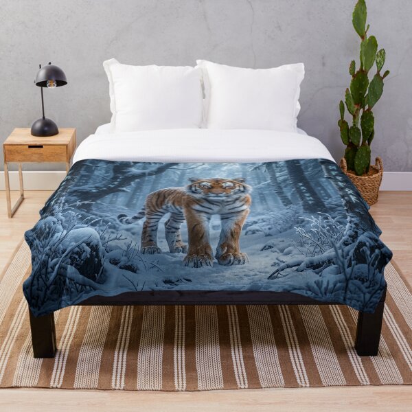 Item preview, Mystic Tiger in Snowy Forest with Runes designed and sold by Quiet life.