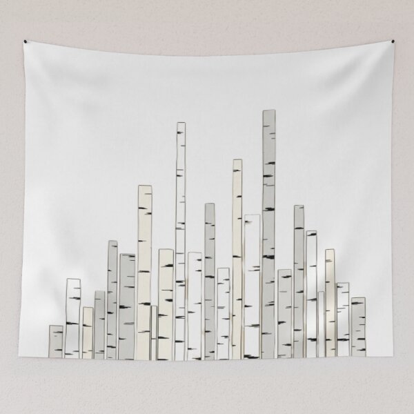 Item preview, Birch Forest – Minimal Nature Pattern designed and sold by Cristhian Almanza.