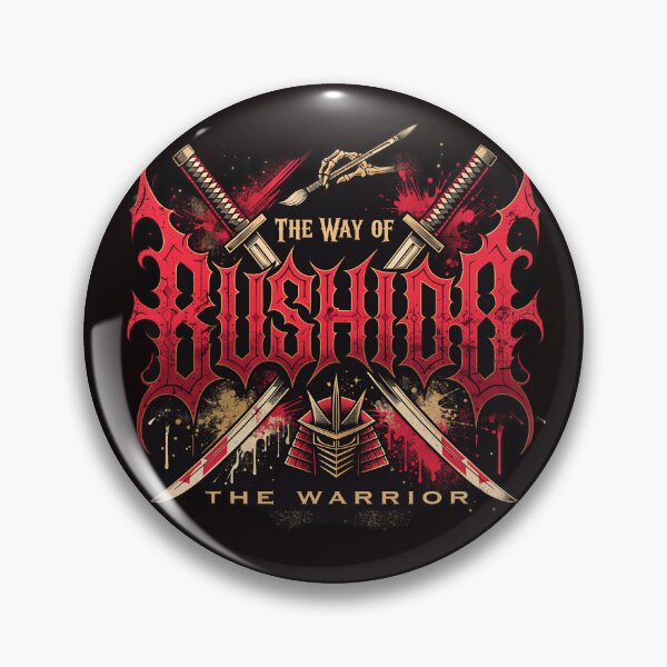 Item preview, The Way of Bushido - Dark Metal Samurai Typography Tee designed and sold by Structure-Blue.