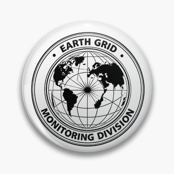 Item preview, Earth Grid Monitoring Division – Inverted Agency Emblem (Black on White) designed and sold by TheSarinaSource.