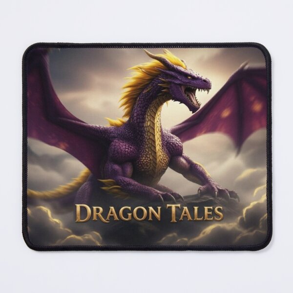 Item preview, Epic Purple Dragon of the Storm: Dark Fantasy Wyrm Monster & Mythical Beast Cinematic Art designed and sold by Yasmine Mohammed.