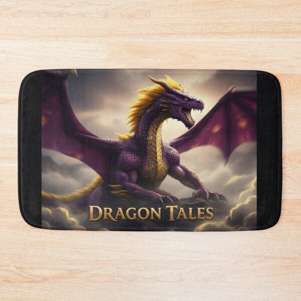 Item preview, Epic Purple Dragon of the Storm: Dark Fantasy Wyrm Monster & Mythical Beast Cinematic Art designed and sold by Yasmine Mohammed.