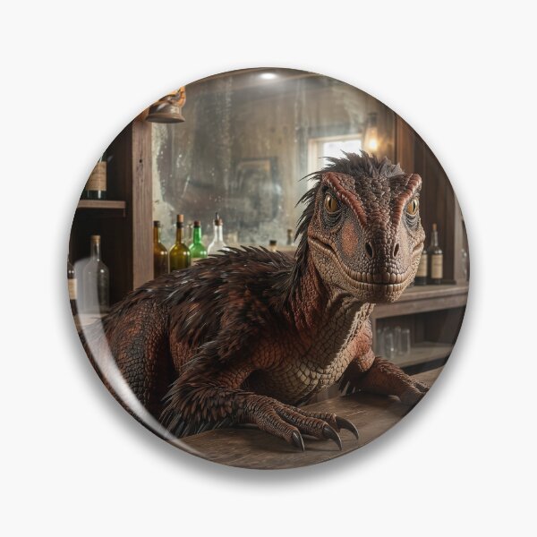 Item preview, Wild West Velociraptor Runs a Saloon  designed and sold by Tridentulus.