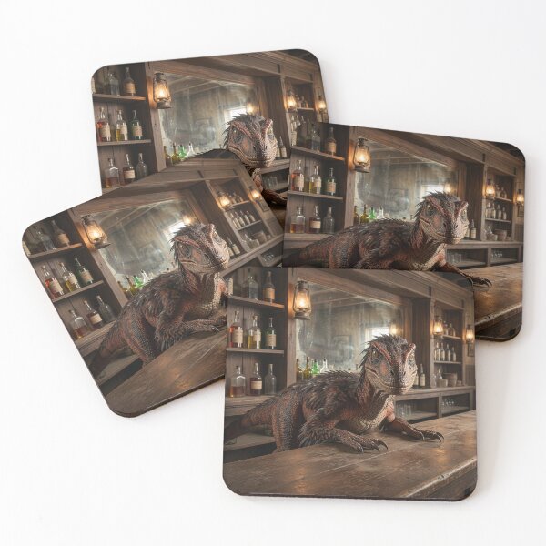 Item preview, Wild West Velociraptor Runs a Saloon  designed and sold by Tridentulus.