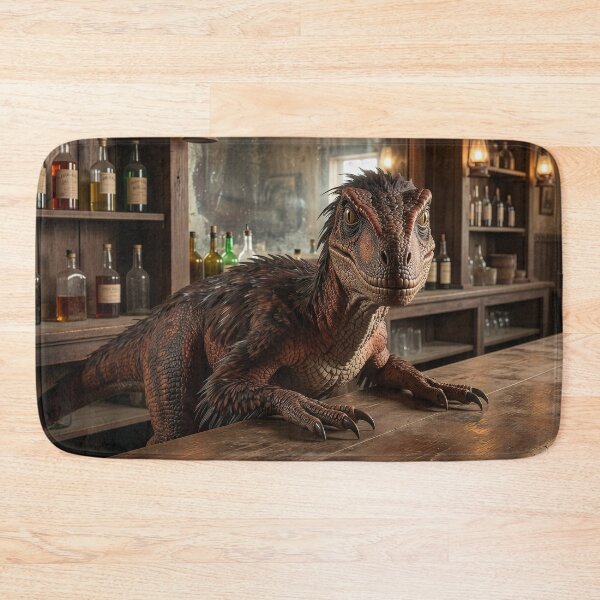Item preview, Wild West Velociraptor Runs a Saloon  designed and sold by Tridentulus.