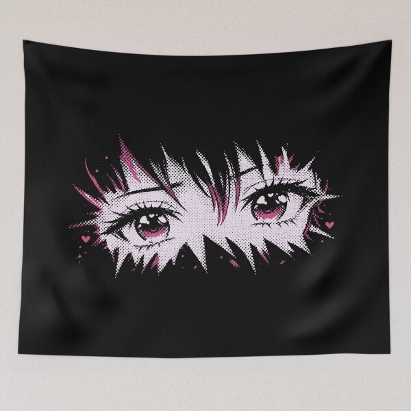 Item preview, Anime Girl Eyes Pink Kawaii Manga designed and sold by trajeado14.