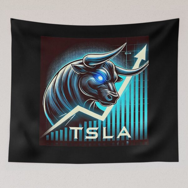 Item preview, Tesla Stock Investor EV Market Bull Run Trading Design designed and sold by TEEJAMBOREE.