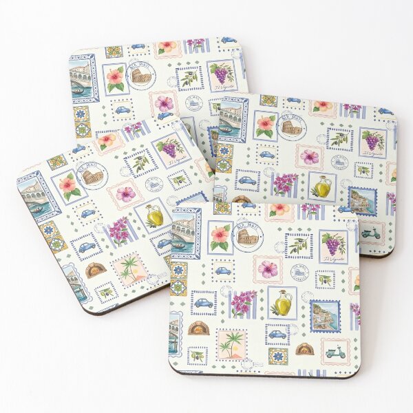 Item preview, Tropical Coastal Icon Pattern designed and sold by Islabonita..