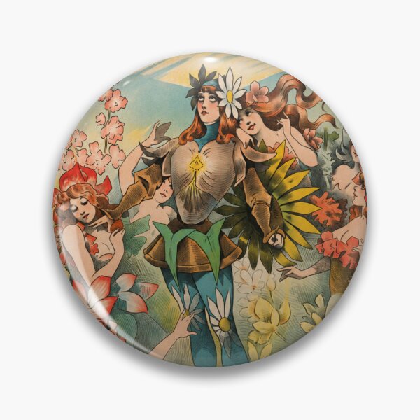 Item preview, Le chevalier aux fleurs - Art Nouveau Theater Poster Illustration for Vintage Decor Collectors designed and sold by RickE.