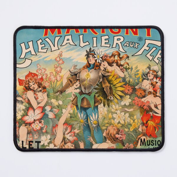 Item preview, Le chevalier aux fleurs - Art Nouveau Theater Poster Illustration for Vintage Decor Collectors designed and sold by RickE.