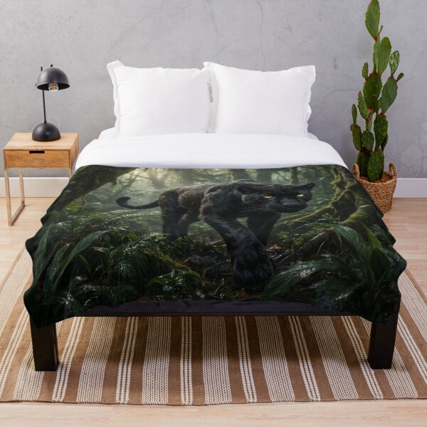 Item preview, Fierce Black Panther in Rainy Jungle designed and sold by Quiet life.