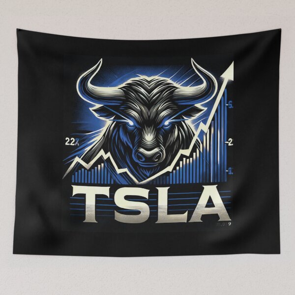 Item preview, Tesla Stock Investor EV Market Bull Run Trading Design designed and sold by TEEJAMBOREE.