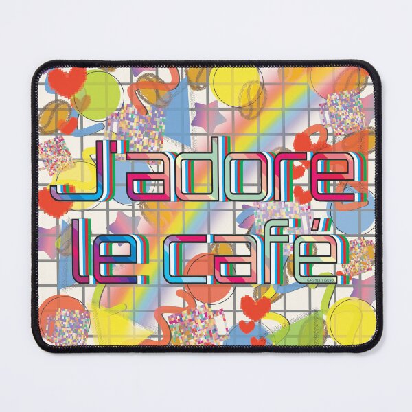 Item preview, J'adore Le Cafe | I Love Coffee designed and sold by JustAsmahDesign.
