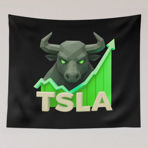 Item preview, Tesla Stock Investor EV Market Bull Run Trading Design designed and sold by TEEJAMBOREE.
