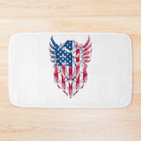 Item preview, Amircan  Flag on Viking  Helmet  designed and sold by FlowerSeller1.