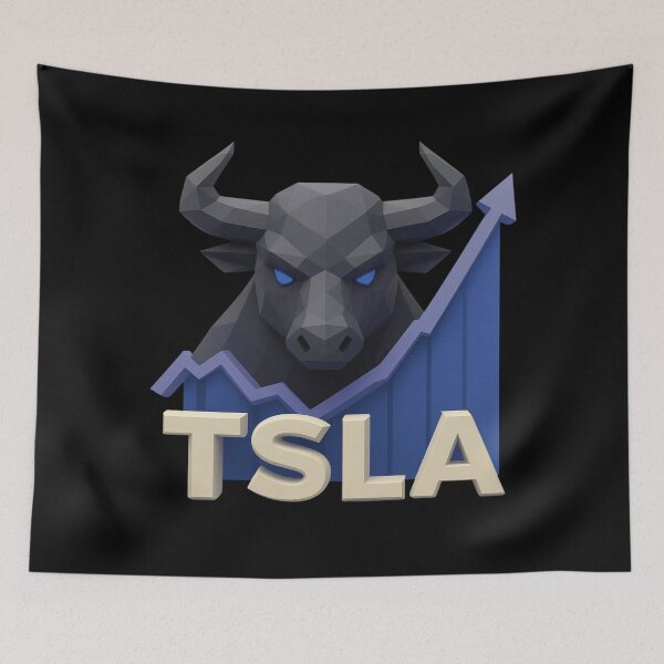 Item preview, Tesla Stock Investor EV Market Bull Run Trading Design designed and sold by TEEJAMBOREE.