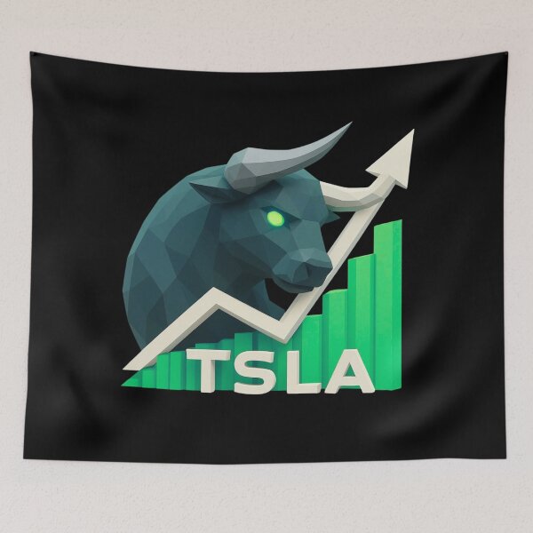 Item preview, Tesla Stock Investor EV Market Bull Run Trading Design designed and sold by TEEJAMBOREE.