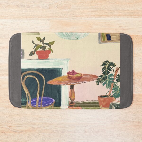 Item preview, Cozy Retro Living Room - Mid Century Modern Gouache Art designed and sold by samahl_l.