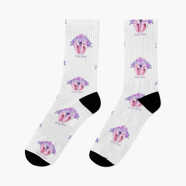 Item preview, Love My Baby Shoes Pink Floral Design designed and sold by AXENT Designs.