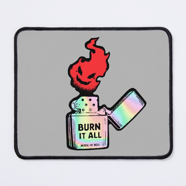 Item preview, Hell Fire Burn It All Vaporwave Colorful Aesthetic designed and sold by ShurikenStar.