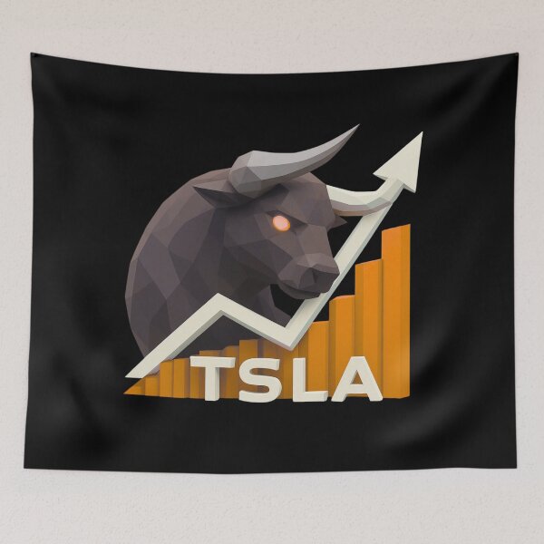 Item preview, Tesla Stock Investor EV Market Bull Run Trading Design designed and sold by TEEJAMBOREE.