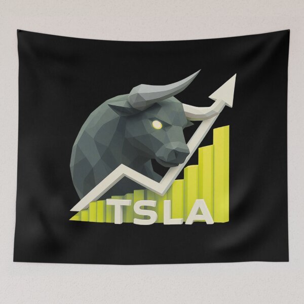 Item preview, Tesla Stock Investor EV Market Bull Run Trading Design designed and sold by TEEJAMBOREE.