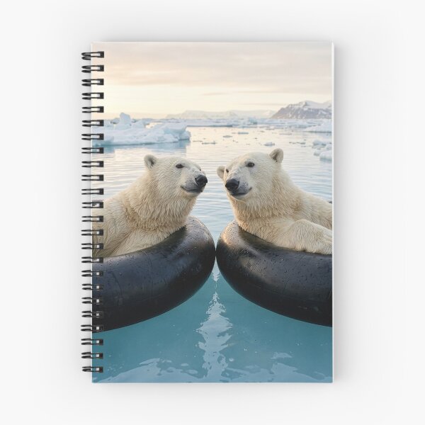 Item preview, Polar Bear Friends Float in Inner Tubes  designed and sold by Tridentulus.