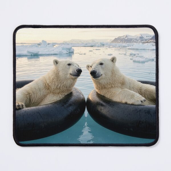Item preview, Polar Bear Friends Float in Inner Tubes designed and sold by Tridentulus.