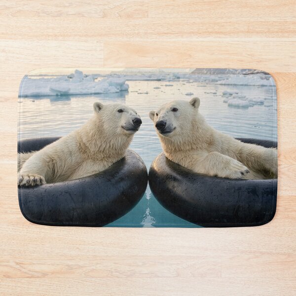 Item preview, Polar Bear Friends Float in Inner Tubes  designed and sold by Tridentulus.