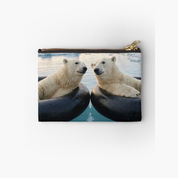 Item preview, Polar Bear Friends Float in Inner Tubes  designed and sold by Tridentulus.
