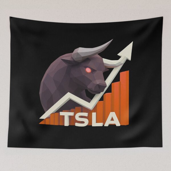 Item preview, Tesla Stock Investor EV Market Bull Run Trading Design designed and sold by TEEJAMBOREE.