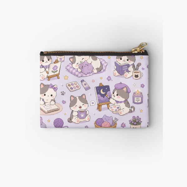 Item preview, Cozy Cat Collection Kawaii Pattern designed and sold by Soft Berry Studio.