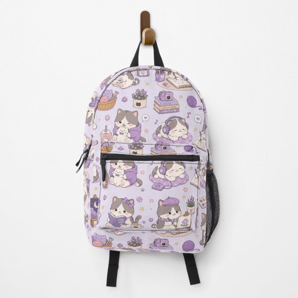 Item preview, Cozy Cat Collection Kawaii Pattern designed and sold by Soft Berry Studio.