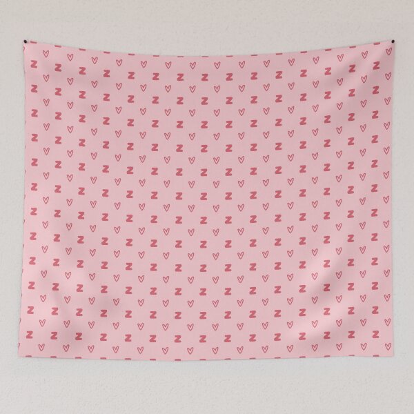 Item preview, Monogram Letter Z Heart Pattern | Initial Z Cute Hearts Pink | Cute Monogram Letter Z Hearts | Letter Z Pink Hearts Aesthetic | Pastel Pink Initial Z Pattern | Girly Pink Letter Z Heart Pattern designed and sold by VivaFy.