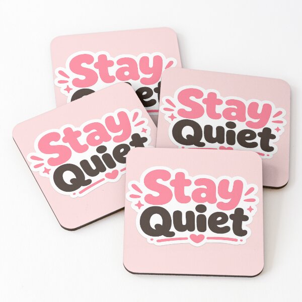 Item preview, Stay Quiet Sticker Cute Minimal designed and sold by AONLINE  .