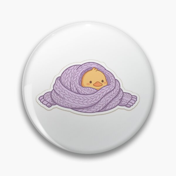 Item preview, Cute Baby Duck in Pastel Purple Scarf designed and sold by Mei Mellow.