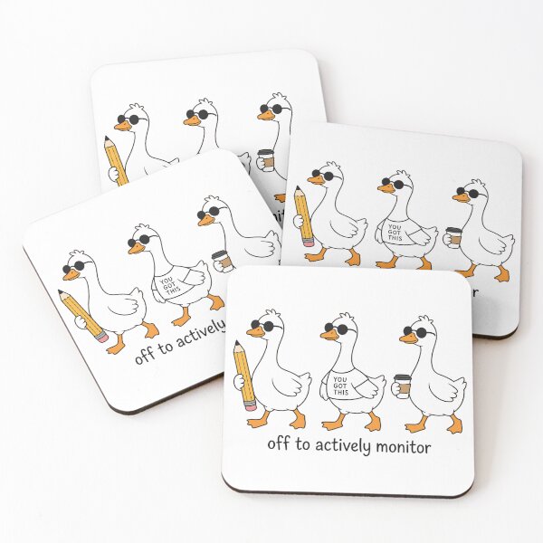 Item preview, Off To Actively Monitor Goose - Testing Day Teacher designed and sold by CutOutIdols.