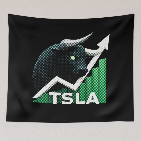 Item preview, Tesla Stock Investor EV Market Bull Run Trading Design designed and sold by TEEJAMBOREE.